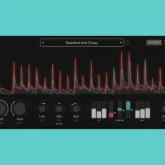 Evil Otto, ein Multiband-Kompressor, mit Wellenformen und Reglern für Input, Depth, Time, Low/Mid/High Gains, Threshold und Output.