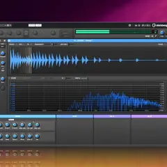 Steinberg Backbone: Wellenform-Editor mit Frequenzanalyse und Effekten, bereit für musikalische Kreationen.