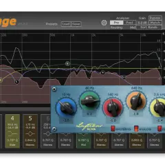 Ein digitaler Equalizer-Plugin mit grafischer Darstellung von Frequenzkurven und Einstellknöpfen. Dieser free eq plugin ist ein mächtiges Werkzeug für Audio-Bearbeitung.