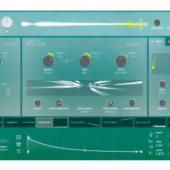 Digitales Audio-Interface mit Reglern für "Grain Capture", "Grain Release" und "Grain Quantization", zur Erzeugung von EFX Fragments.