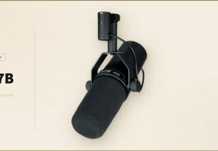 Shure SM7B im Test: Ein Mikrofonklassiker für professionelle Aufnahmen.