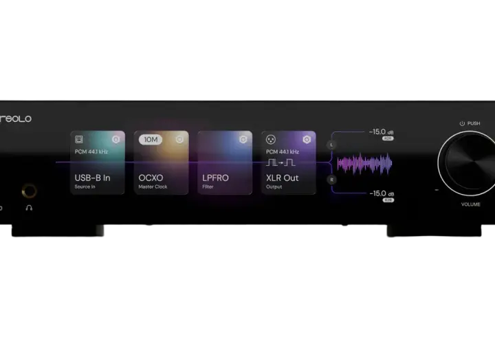 Eversolo DAC-Z10 mit bester DAC-Chip-Technologie. Zeigt USB-B In, OCXO Master Clock, LPFRO Filter und XLR Out.