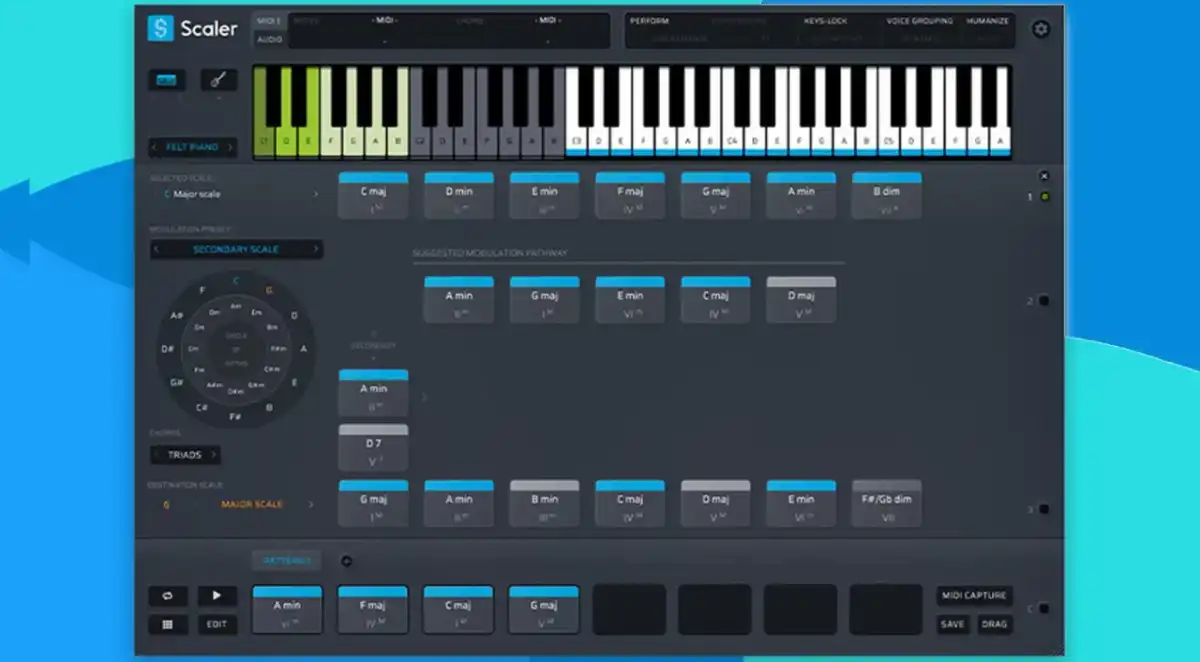 Scaler 2 im Home-Studio - Akkordfolgen und MIDI erklärt