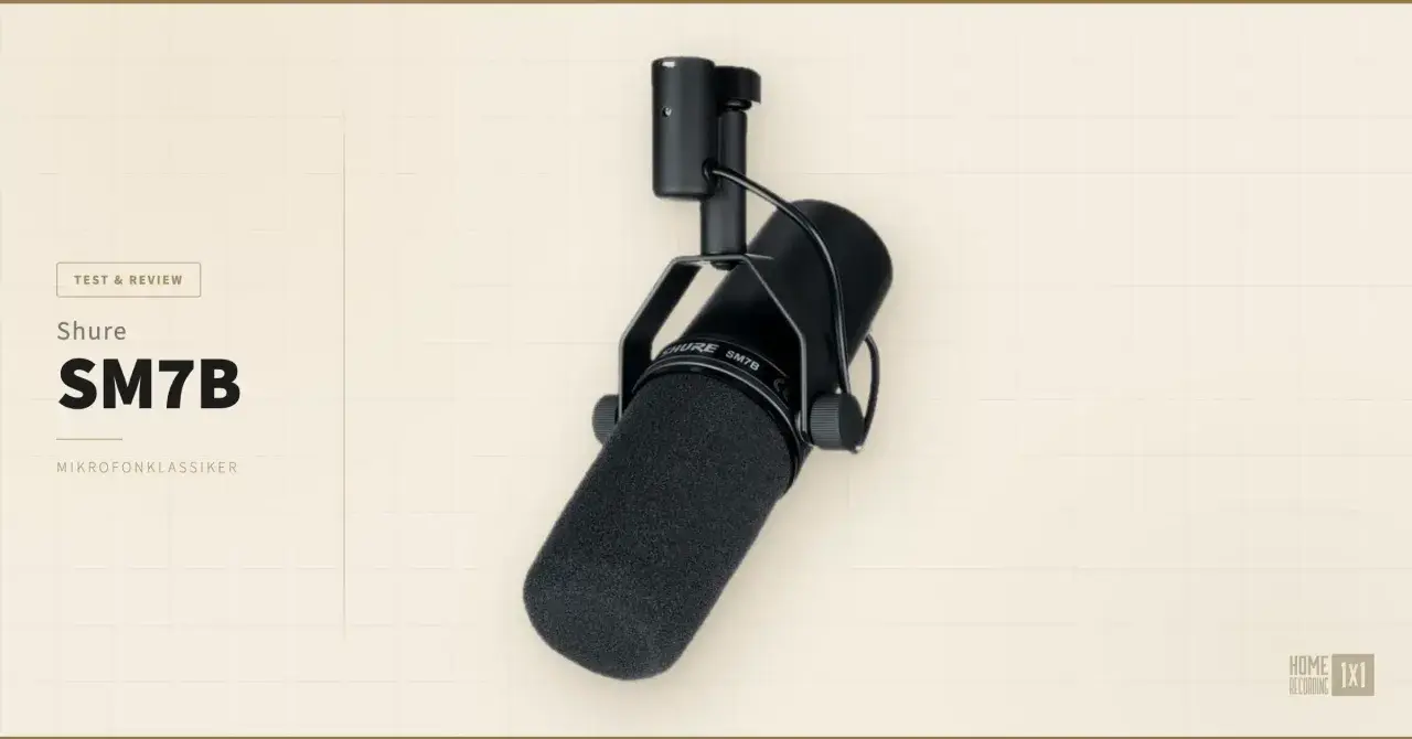Shure SM7B im Test: Ein Mikrofonklassiker für professionelle Aufnahmen.