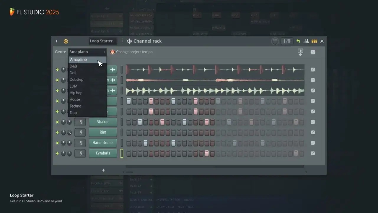 FL Studio 2025: Amapiano-Genre ausw&auml;hlen, um zu lernen, how to update FL Studio.