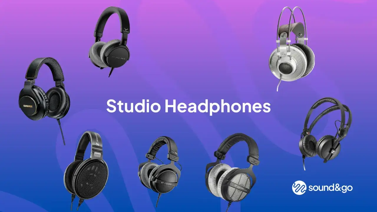 Studio-Kopfhörer im Vergleich: 80 Ohm vs. 250 Ohm. Verschiedene Modelle von Beyerdynamic, Shure, Sennheiser und AKG.